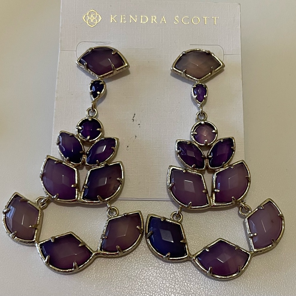 Kendra Scott vintage purple agate Daphneys 💜